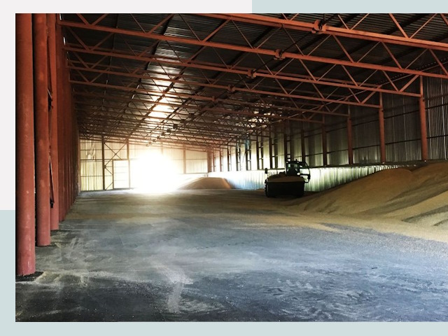 Строительство зернохранилищ в Гулькевичах