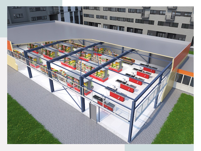 Строительство магазинов в Гулькевичи от 622 руб. за м²