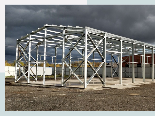 Двускатные ангары в Гулькевичи от 622 руб. за квадрат