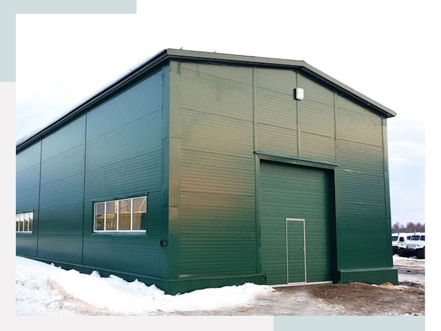 Двускатные ангары в Гулькевичах