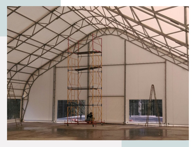 Шатровые ангары в Гулькевичах