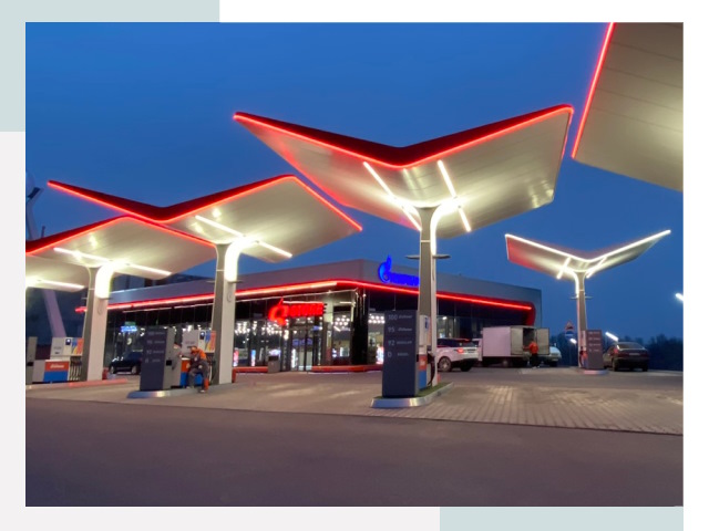 Навесы для АЗС в Гулькевичах